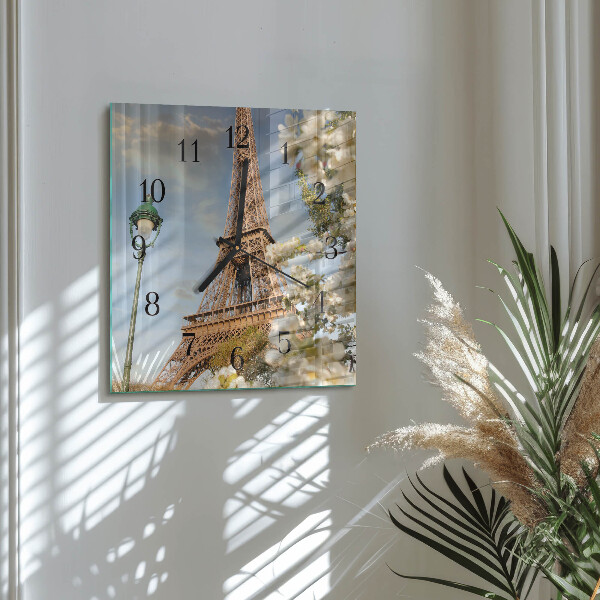 Reloj de vidrio Torre Eiffel de París