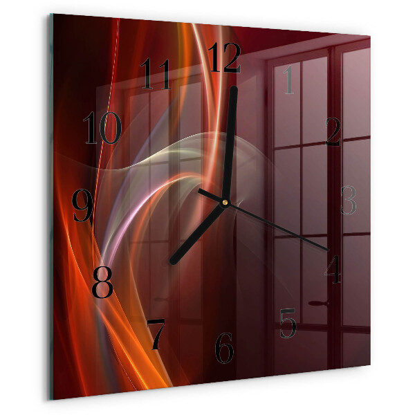 Reloj de vidrio Líneas abstractas
