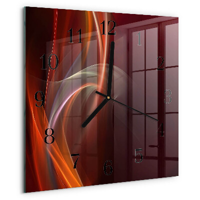 Reloj de vidrio Líneas abstractas