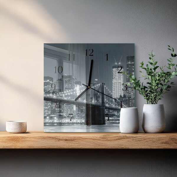 Reloj de vidrio Puente horizontal