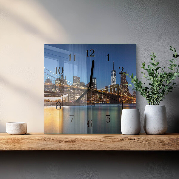 Reloj de vidrio Puente horizontal