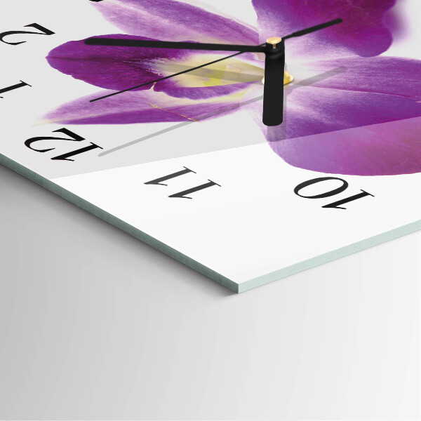 Reloj de vidrio Flor de orquídea