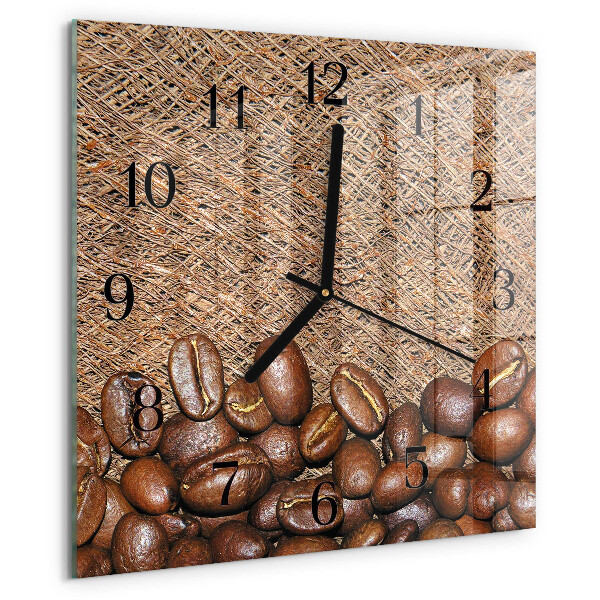 Reloj de vidrio Granos de café