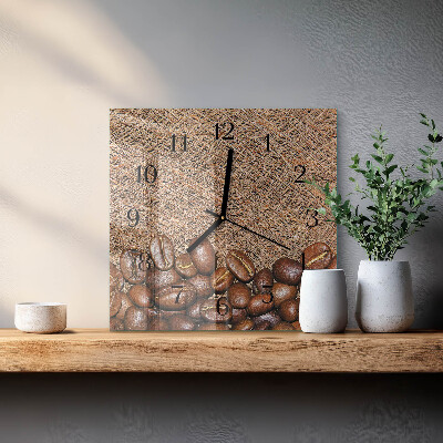Reloj de vidrio Granos de café