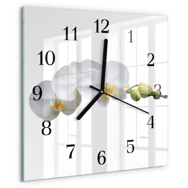 Reloj de vidrio Orquídea