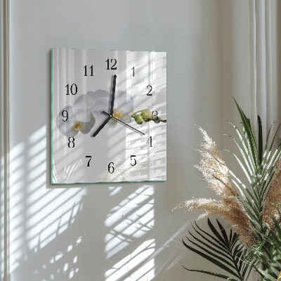 Reloj de vidrio Orquídea