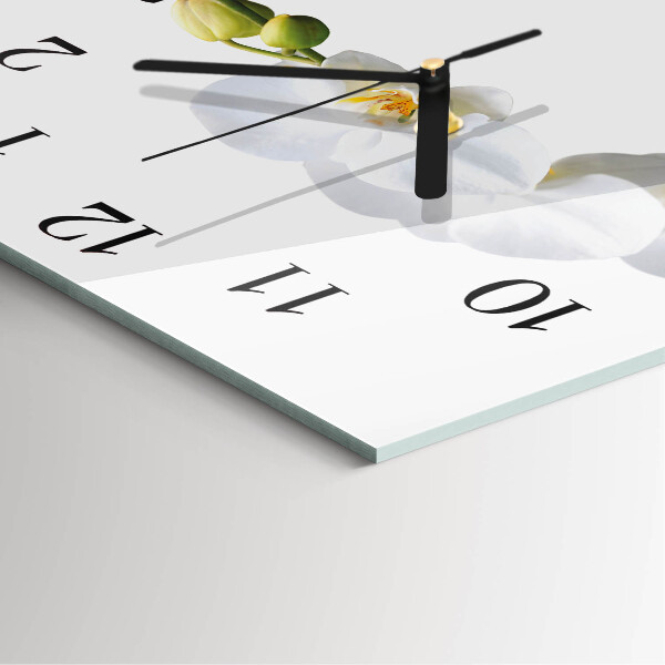 Reloj de vidrio Orquídea