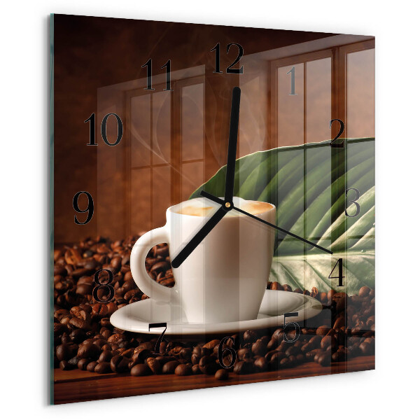 Reloj de vidrio Taza de café