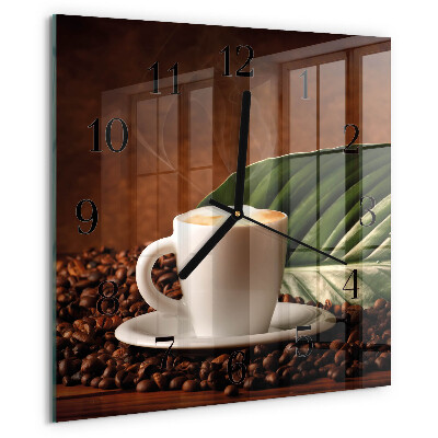 Reloj de vidrio Taza de café