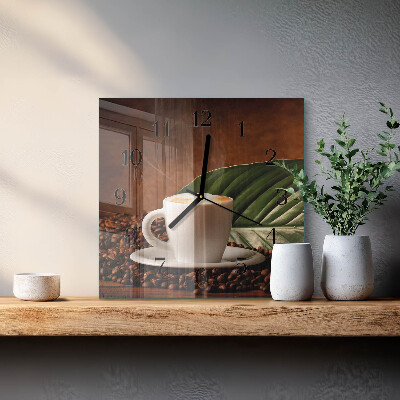 Reloj de vidrio Taza de café