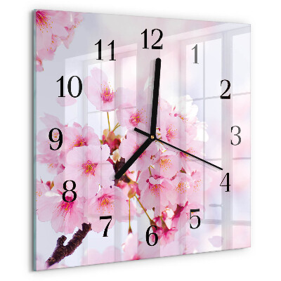 Reloj de vidrio Flores