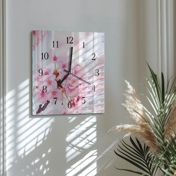Reloj de vidrio Flores