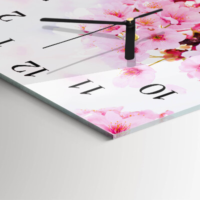 Reloj de vidrio Flores