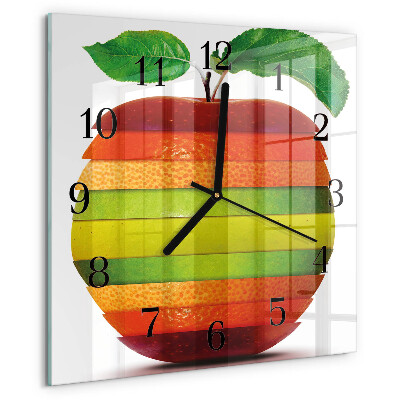 Reloj de vidrio Manzana