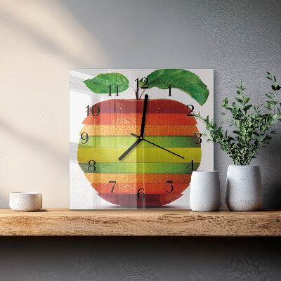 Reloj de vidrio Manzana