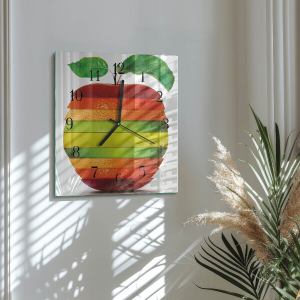 Reloj de vidrio Manzana