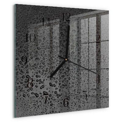 Reloj de vidrio Gotas de agua