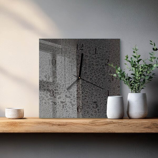 Reloj de vidrio Gotas de agua