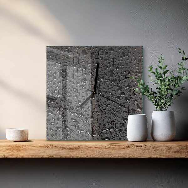 Reloj de vidrio Gotas de agua