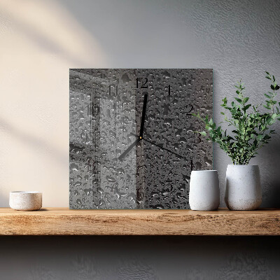 Reloj de vidrio Gotas de agua