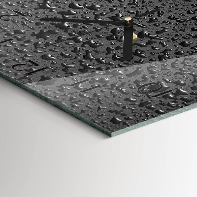 Reloj de vidrio Gotas de agua
