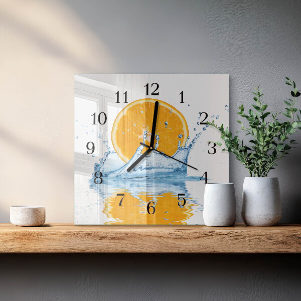 Reloj de vidrio Agua de naranja