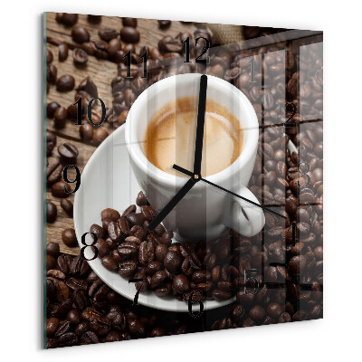 Reloj de vidrio Taza de café