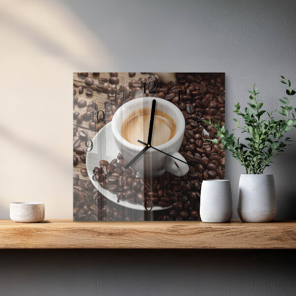 Reloj de vidrio Taza de café
