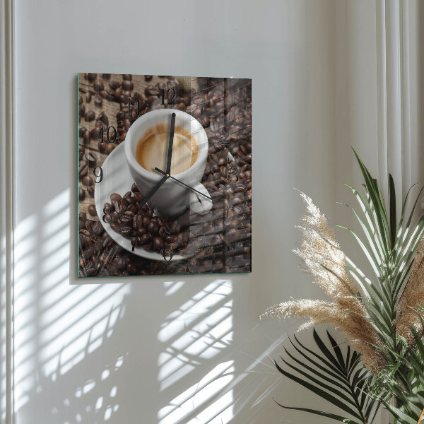 Reloj de vidrio Taza de café
