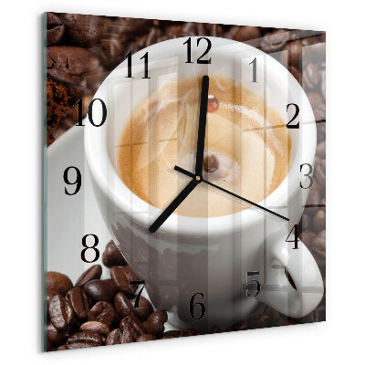 Reloj de vidrio Taza de café