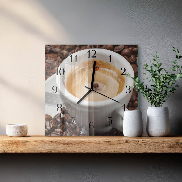 Reloj de vidrio Taza de café