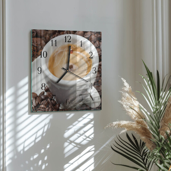 Reloj de vidrio Taza de café
