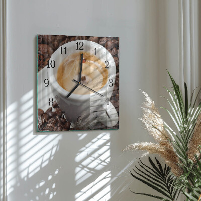 Reloj de vidrio Taza de café