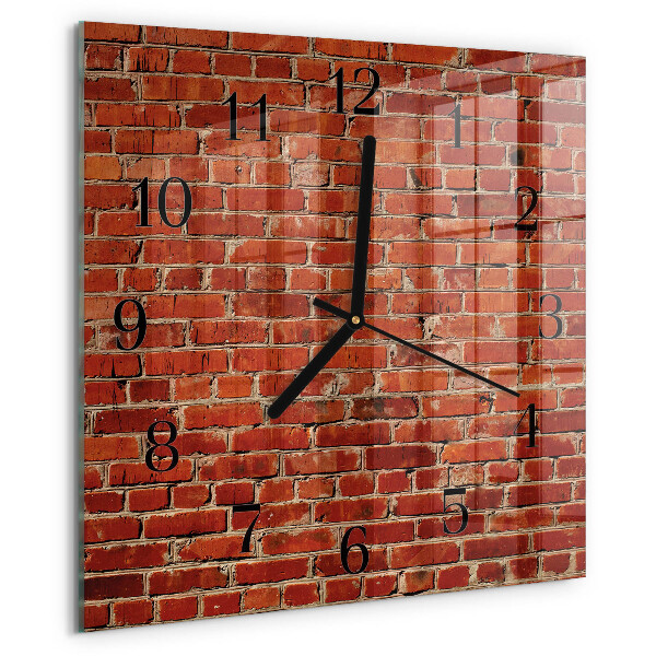 Reloj de vidrio Muro de ladrillo