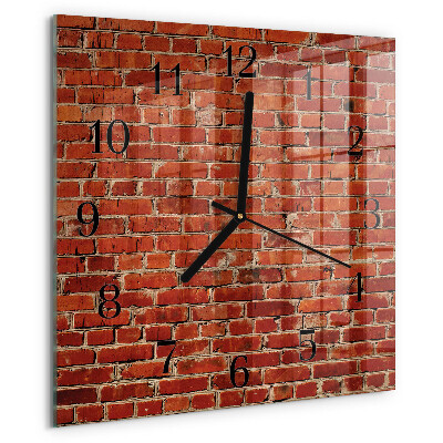 Reloj de vidrio Muro de ladrillo
