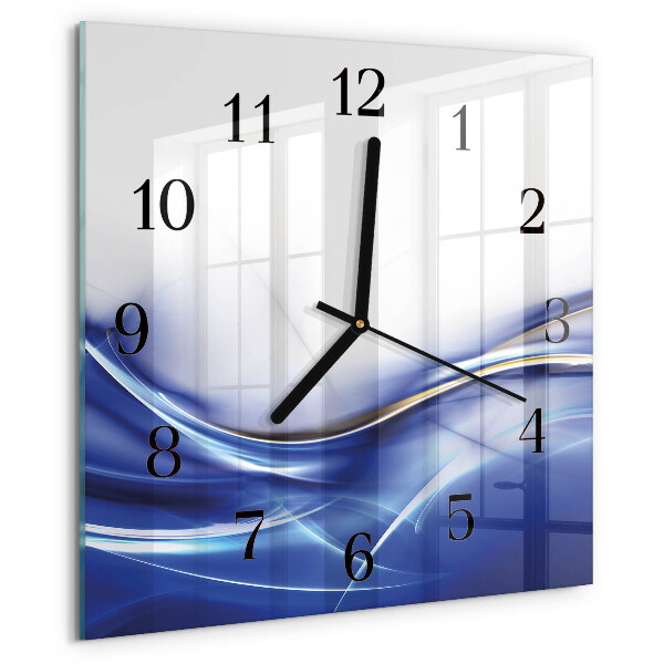 Reloj de vidrio Líneas abstractas