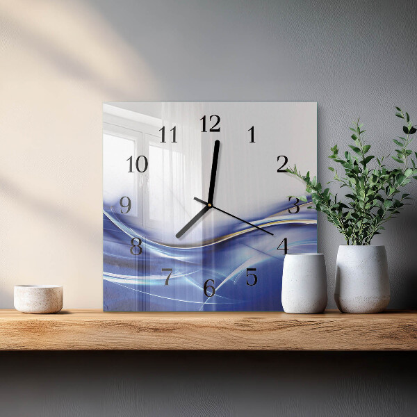 Reloj de vidrio Líneas abstractas