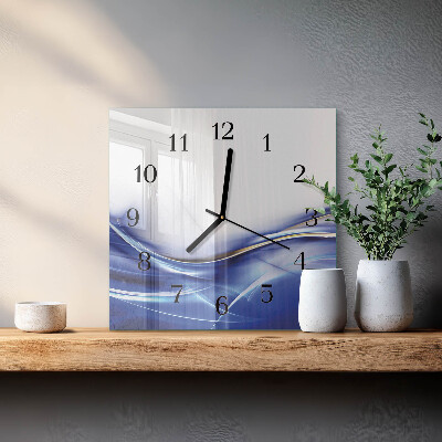 Reloj de vidrio Líneas abstractas