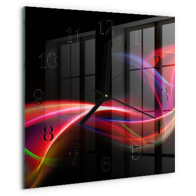 Reloj de vidrio Líneas abstractas