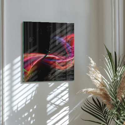 Reloj de vidrio Líneas abstractas