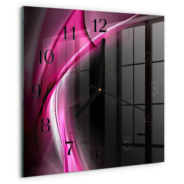 Reloj de vidrio Líneas abstractas
