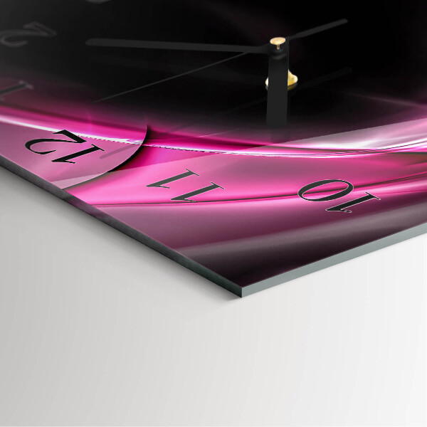 Reloj de vidrio Líneas abstractas