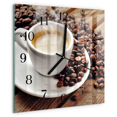 Reloj de vidrio Taza de café
