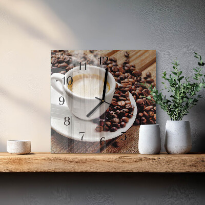Reloj de vidrio Taza de café