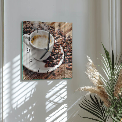 Reloj de vidrio Taza de café