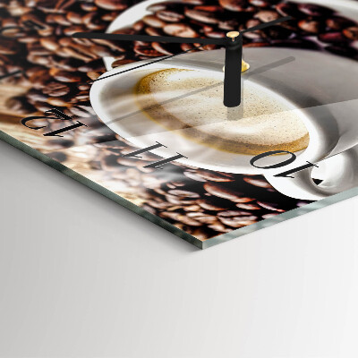 Reloj de vidrio Taza de café