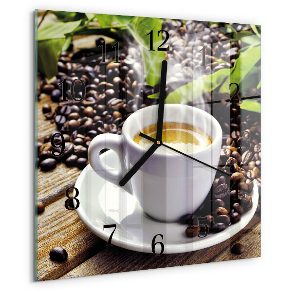 Reloj de vidrio Taza de café
