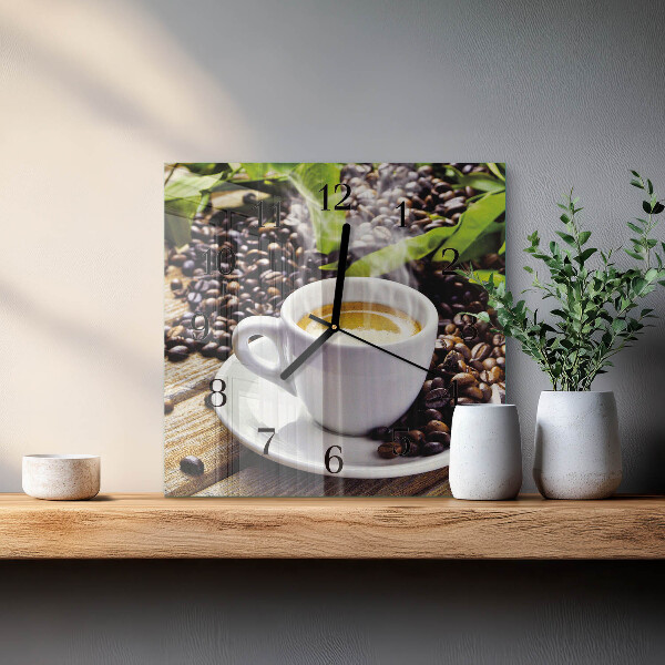 Reloj de vidrio Taza de café
