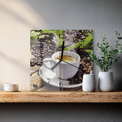 Reloj de vidrio Taza de café