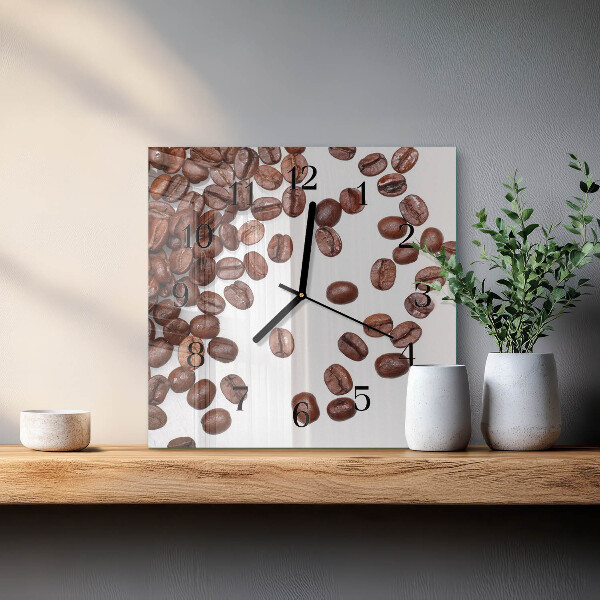 Reloj de vidrio Granos de café